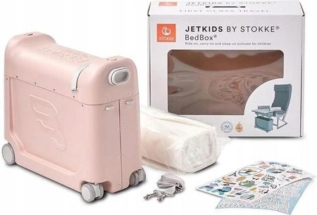 Stokke JetKids BedBox 2.0 jeżdżąca walizka klasy Pink