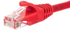 Zdjęcie Netrack patchcord RJ45 (osłonka zalewana, kat. 5e UTP, 1.5m, czerwony) (BzPAT1P5UR) - Siechnice