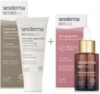 Sesderma Retises 0,25% + Reti Age Serum Anti Aging Zestaw Regenerujący Krem Przeciwzmarszczkowy 30Ml + Serum Przeciwzmarszczkowe 30Ml