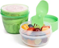 Sistema Snack Capsule Pojemnik Na Przekąski Z Widelczykiem 515Ml