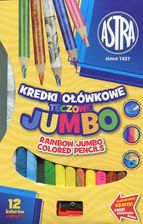 Zdjęcie Astra Kredki Ołówkowe Jumbo Tęczowe 12 Kolorów - Gryfice
