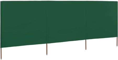 Parawan 3-skrzydłowy z tkaniny, 400 x 120 cm, ziel