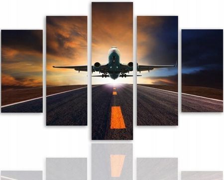 Obraz Tryptyk Samolot Wariant Na Ścianę 150x100