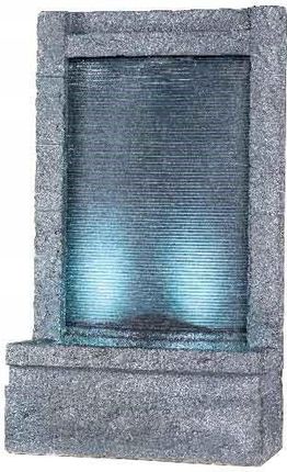 Fontanna z podświetleniem led szara 55x23x95cm