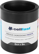 Cellfast Obrzeże ogrodowe proste 15cm Czarne 9m (30232H)