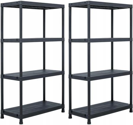 Regały magazynowe,2 szt. 60x30x138 cm, plastikowe