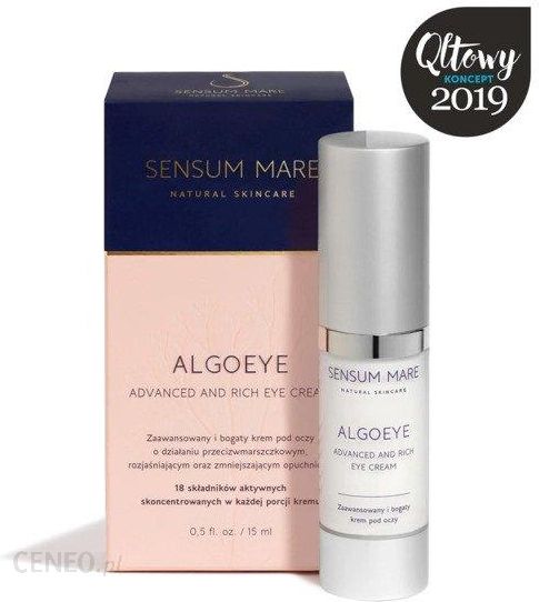 Sensum Mare Algoeye Advanced And Rich Eye Cream Zaawansowany I Bogaty Krem Pod Oczy O Działaniu Przeciwzmarszczkowym 15Ml