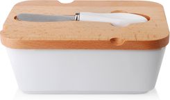 Mondex Maselniczka Z Drewnianą Pokrywą I Nożem - Maselniczki