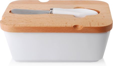 Mondex Maselniczka Z Drewnianą Pokrywą I Nożem