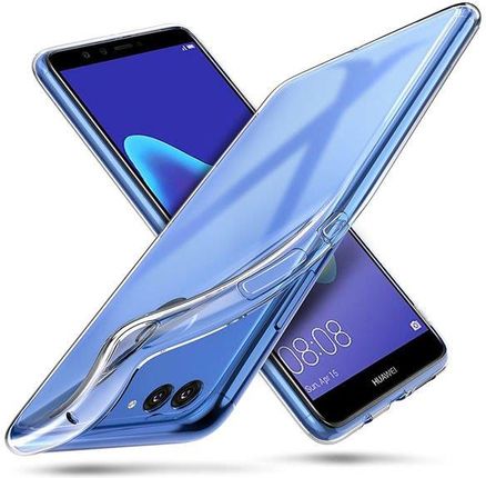 4Kom Etui Silikonowe Przezroczyste Huawei Y9 2018 Crystal Case