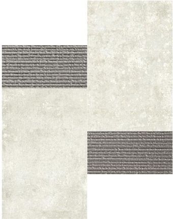 Aparici Grunge White 3D Silver Mozaika 28,5x28,5