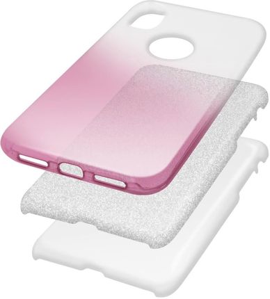 Nakładka Gradient Glitter 3In1 Do Xiaomi Redmi Go Różowa