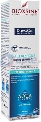 BIOXSINE Dermagen Aqua Thermal Sensitive, szampon do codziennego mycia włosów - 300 ml 