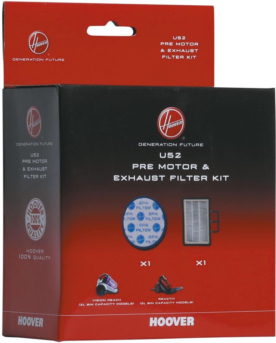 Filtri Aspirapolvere: Filtri Hoover Reactiv 2 Lt. U52