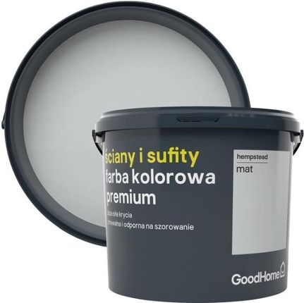 GoodHome Farba Premium Ściany I Sufity Hempstead 5 L