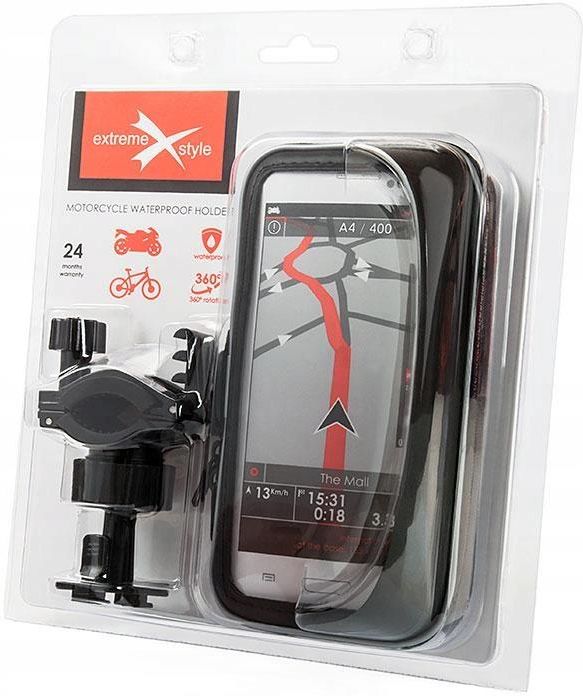 Uchwyt z Etui na Motocykl Motor Telefon L 5 - 5,5