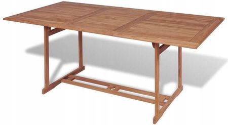 Stół ogrodowy, prostokątny, 180 x 90 x 75 cm, drew