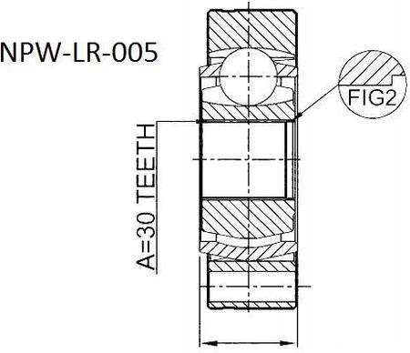 PRZEGUB WEWNĘTRZNY LAND ROVER RANGE ROVER III 02- NPW-LR-005 TOB500330