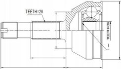 Zdjęcie PRZEGUB ZEWN. JUMPER DUCATO BOXER 94- DO 1400KG NPZ-FT-019 303099 - Ryglice