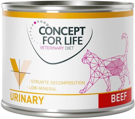 Concept For Life Veterinary Diet Urinary Wołowina 6x200G