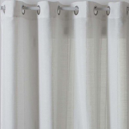 Atmosphera Zasłona Marki 140X240 Cm Biała Z Przepuszczającego Światło Materiału
