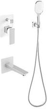 Zdjęcie Omnires Parma System Wannowy Podtynkowy SYSPMW01CRB Chrom / Biały - Kosów Lacki
