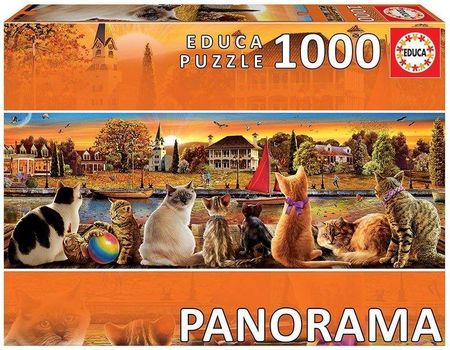 Educa Puzzle Koty Na Nadbrzeżu Panorama 1000El.