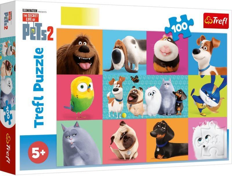 Puzzle 100 Elementów. Słodkie Jamniki - Castorland