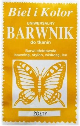 Biel I Kolor Barwnik Do Tkanin Motyl Żółty 10 G (Czbt084)