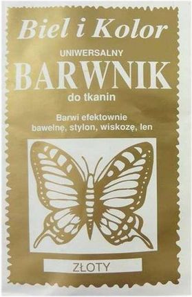 Biel I Kolor Barwnik Do Tkanin Motyl Złoty 10 G (Czbt019)