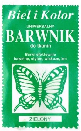 Biel I Kolor Barwnik Do Tkanin Motyl Zielony 10 G (Czbt012)