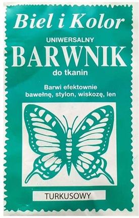 Biel I Kolor Barwnik Do Tkanin Motyl Turkusowy 10 G (Czbt083)