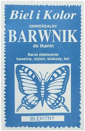 Czakos Barwnik Do Tkanin Motyl Błękitny Biel I Kolor 10 G (Czbt011)