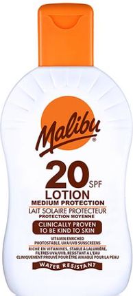 Malibu Lotion Spf20 Wodoodporny Balsam Do Opalania 100Ml