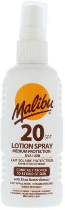 Malibu Lotion Spray Medium Protection 20SPF Spray do opalania 100ml