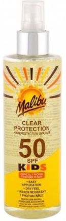 Malibu Kids Clear Protection SPF50 preparat do opalania ciała dla dzieci 250ml
