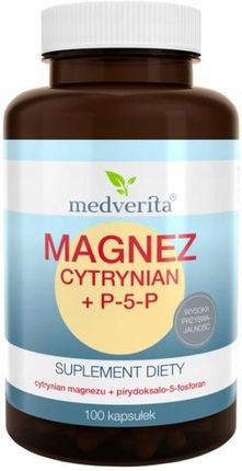 Medverita Magnez Cytrynian + P-5-P 100Kaps.