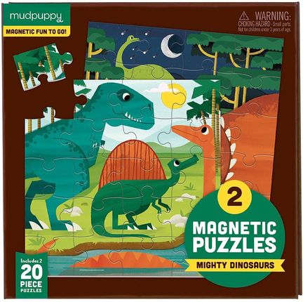 Mudpuppy Dinozaury Puzzle Magnetyczne 40El