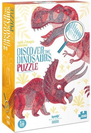 Londji Puzzle Edukacyjne Z Grą Odkryj Świat Dinozaurów 200El.