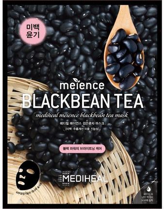 Mediheal Meience Maska W Płachcie Rozjaśniająco Nawilżająca Blackbean Tea