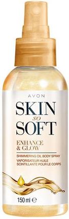 Avon Skin So Soft Spray Olejek Z Połyskującymi Drobinkami 150 ml