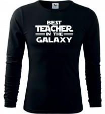 Męska koszulka z dł. rękawem - Best teacher in the galaxy - na prezent na dzień nauczyciela - Ceny i opinie T-shirty i koszulki męskie EPOB
