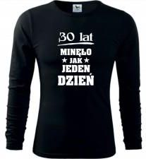 Męska koszulka z dł. rękawem - 30 LAT MINĘŁO JAK JEDEN DZIEŃ - Ceny i opinie T-shirty i koszulki męskie UYDY