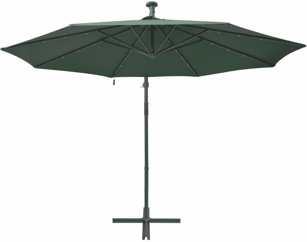 42969 vidaXL Parasol ogrodowy wiszący, światła