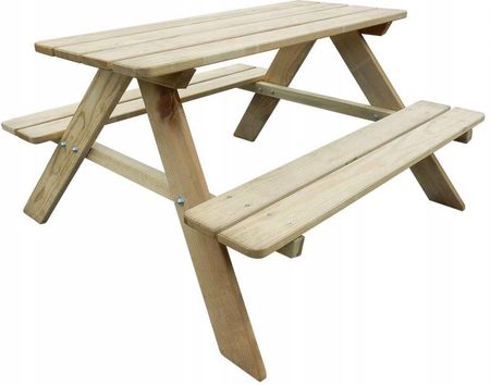 Stół piknikowy dla dzieci 89x89,6x50,8 cm, drewno