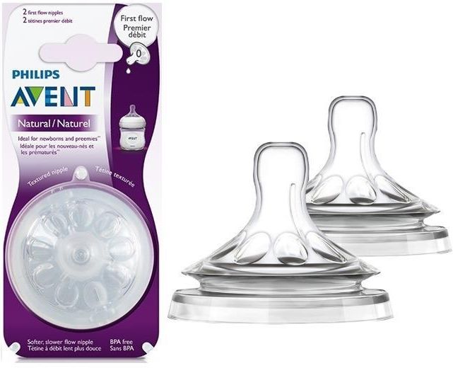 PHILIPS AVENT Natural First Flow 0M+ 2 szt. SCF041/27