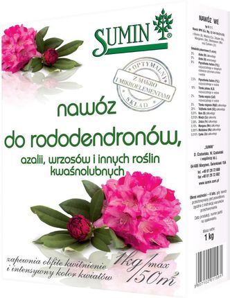 Sumin Do Rododendronów, Azalii, Wrzosów I Innych Roślin Kwaśnolubnych Optymalny Skład 1Kg
