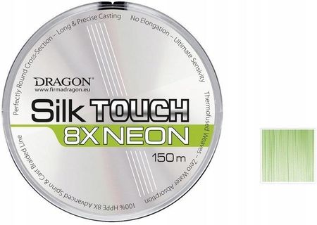 Plecionka Dragon SilkTOUCH 8X Neon 0.20mm 21.20kg