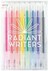 Kolorowe Baloniki Długopisy Żelowe Z Brokatem Radiant Writers