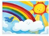 Kolorowe Baloniki Bloki Rysunkowe Doodle Pad Duo Słońce I Deszcz